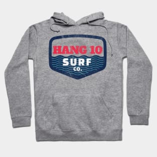 Hang 10 Surf Co Retro Distressed Surfer Shirt from the 60s Hoodie